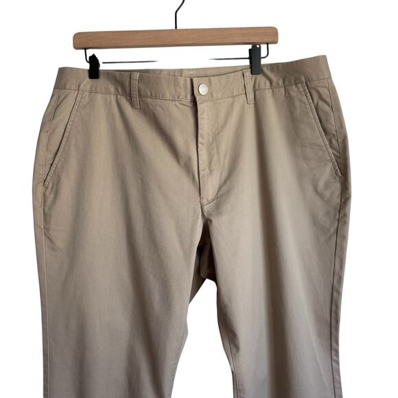 Bonobos Mems Pants 38x33 Beige Stretch Washed Chinos Khaki Preppy Slim Straight - Picture 4 of 13